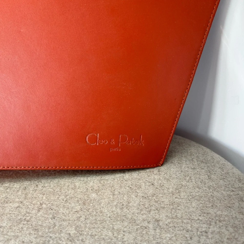 Cleo & Patel Orange Leather Bag - Picture 3 of 6